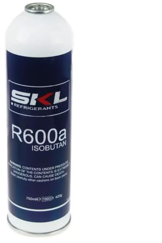 Aspares Bouteille cylindrique pour bouteille d'isobutane SKL pour réfrigérateur R600A (420 g)