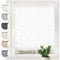 Sonello Plissee Crush Klemmfix ohne Bohren 105cm x 100cm Weiß Faltrollo Plisseerollo Jalousie für Tür & Fenster Blickdicht Sichtschutz Sonnenschutz Fertifplissee Rollo