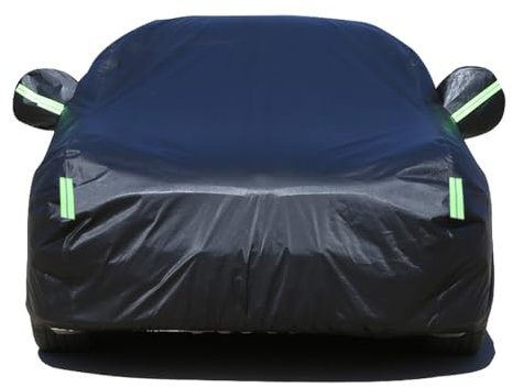YujieNB Autoabdeckungen für Audi A2 8Z 2000-2005 5seat,wasserdichte Sonnenschutz-Vollautoabdeckung,Autoabdeckung aus Oxford-Stoff,B-Black