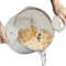 EATEX Nudeltopf mit Siebdeckel – 5 Quart Mehrzweck-Suppentopf, Spaghetti-Topf mit Nudelsieb-Deckel – Dreh- und Verriegelungsgriffe, antihaftbeschichtete Keramik-Edelstahl-Topf, Deckel aus gehärtetem