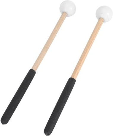 Percussion Mallet Gummi Percussion Mallet, Zungentrommel Mallet Mallet Percussion Xylophon Bell Mallets Percussion Instrument Zubehör (WHITE)