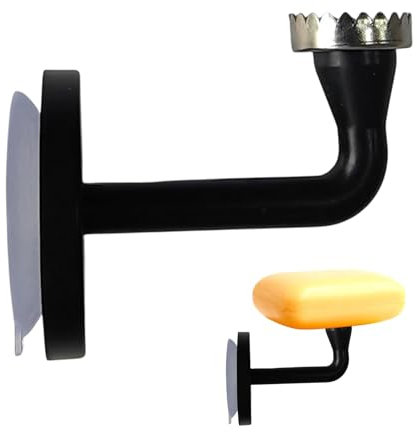 Niesel Portasapone da bagno, magnetico da parete, senza scolapiatti per trapano, magnete rimovibile per doccia, vasca da bagno, lavandino e bagno