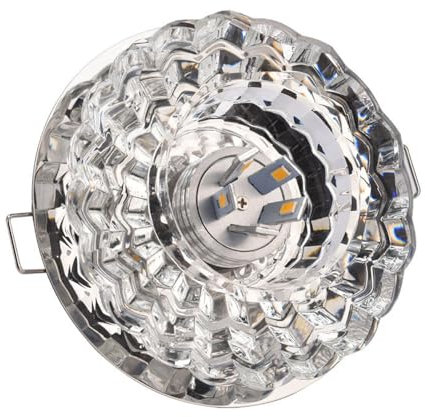 WLBHWL Downlight LED De Cristal De 10 W, Downlight Empotrable, Accesorio De Iluminación De Techo Regulable, Accesorio De Iluminación De Montaje Empotrado Decoración del Hogar para Pasillo Creativo