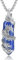INFUSEU Collar Fénix de Cristal, Colgante de Pájaro Animales Espirituales Piedra Azul Joyería Cristal Ave Fenix Naciente Joyería Regalos para Mujeres