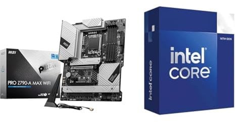 MSI PRO Z790-A MAX WIFI Motherboard ATX - Supports Intel 12th & 13th Gen Core Processors + Intel® Core™ i5-14400 Desktop Processor 10 cores