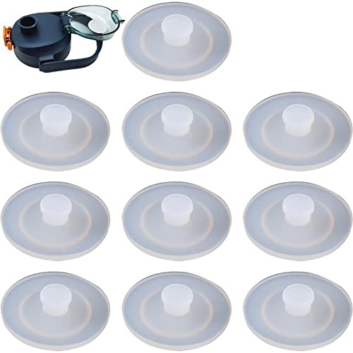 Lpitoy 10 Pcs Silicone Water Bottle Lid Plug Non Spill Bottle Lid Plug Silicone Straw Hole Grommets Dust- Proof Plugs Cap Protector