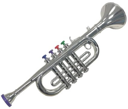 Trompete für Trompete – Trompete mit vier Tönen, leichtes Simulationszubehör, Instrumente mit Hupe in vier Tönen, für