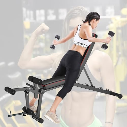 Banc De Musculation Pliable, Leg Extension Machine, Banc Musculation Multifonction, Sit Up Bench - 5 Positions Réglables Et 2 Sangles D'entraînement, Capacité Maximale 440 Lb
