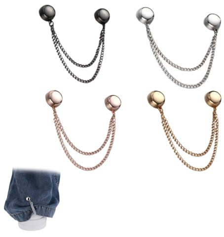 8 Stück magnetische Kleiderklammern für Frauen, starke magnetische Hijab-Pins & Schalhalter, sicherer Stoffgreifer für Kleider, Tops, Ärmel, Röcke – Mode-Zubehör-Set ​