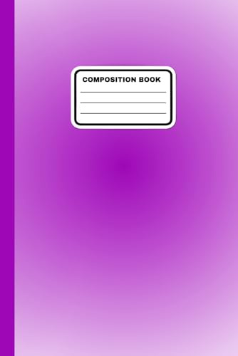 Purple Aura Notebook for School: Lined Composition Book for Students | 6x9 Inch, 100 Pages | Minimalist Purple Cover: Perfect for school, college, ... cover and clean lined interior for daily use.