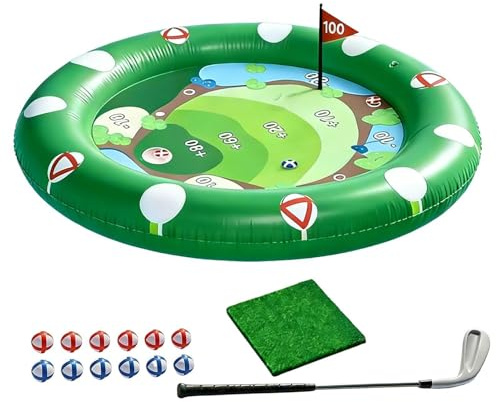 Giwuence Golf Piscina,Juguetes Inflables para en Jardín | Juego de Piscina - para de cumpleaños Campamento de Verano Parque acuático Patio Trasero niños y niñas