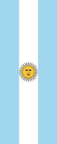 U24 Fahne Flagge Argentinien im Hochformat Premiumqualität 120 x 300 cm