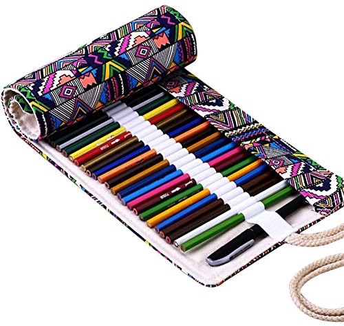 Gemini_Mall Stifterolle / Federmäppchen zum Aufrollen, 36 / 48 / 72 Löcher 48 Holes