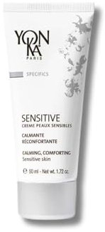 Sensitive Cream Yonka 50ml | Beruhigt empfindliche Haut, feuchtigkeitsspendende Tagescreme mit Präbiotikum und Probiotikum, | Dermatologisch bestätigte | 98% natürlicher Ursprung