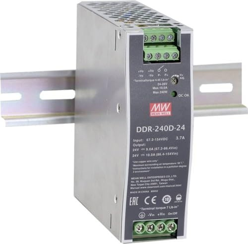 Mean Well DDR-240B-48 Hutschienen-DC/DC-Wandler (DIN-Rail) 48 V/DC 5A 240W 1 x