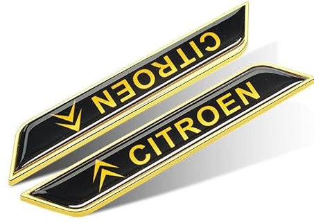 LICOME 2 Stück Auto Aufkleber für Citroen, Badge Emblem Aufkleber, Logo Abziehbilder Emblem Abzeichen Autoaufkleber Schriftzug Karosserie Emblem Zeichen Zubehör