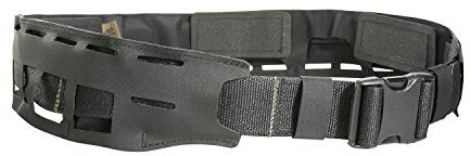 Tasmanian Tiger TT Molle Hyp Belt Low Profile Extrem Flacher Leichter Taktischer Hypalon Warrior Belt Einsatz- & Dienst-Gürtel Waffengurt (Schwarz, L (150 cm))