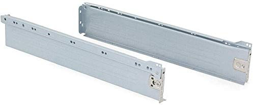 INDAUX Cajón Ultra Metal Box Kit Altura 86 mm Profundidad seleccionable Acabado Gris (Profundidad: 270 mm)