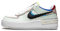 Nike Air Force One Shadow SE da donna Barely Grn/Wht/PLT Violet/Blk (CV8480 300) -, Verde/Bianco/Platino Viola/Nero, 9