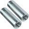 AERZETIX - C49629 - Set di 2 dadi manicotti di accoppiamento M6x30x10mm filettato - manicotto prolunga cilindrico tondo - in acciaio zincato