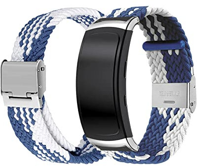 Armbänder Für Samsung Gear fit 2/ Gear Fit 2 Pro Armband Nylon Sport Strap Geflochten Elastisch Mesh Für Damen/Herren Ersatzband Fitness Kompatibel mit Galaxy Gear fit 2/ Gear Fit 2 Pro (8)