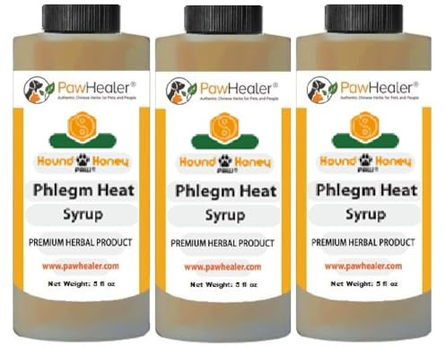 Dog Cough Remedy - Hound Honey: Phlegm Heat - 3PAK - Loud - Honking Cough 5 fl oz ea Bottle…