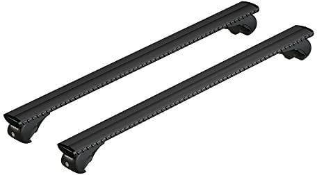 NORDRIVE N15090 Silenzio Black Rail, komplettes Set Dachträger aus Aluminium - M - Evos RA