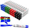 Comix Whiteboard Pens, Chisel Tip Whiteboard Markers, 36 Bulk 4 Assorted Colors Low Odor White Board Markers Erasable for Teachers Office & School Supplies
