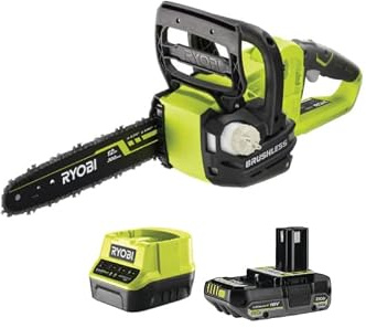 Pack RYOBI Tronçonneuse OCS1830-18V One+ Brushless - 1 Batterie 2.0Ah - 1 Chargeur rapide