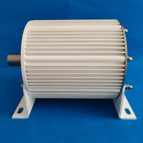 Generatore a Magneti Permanenti 5000W Gearless Trifase 300RPM Con Base 12V 24V 48V Alternatore CA Eolico 5KW