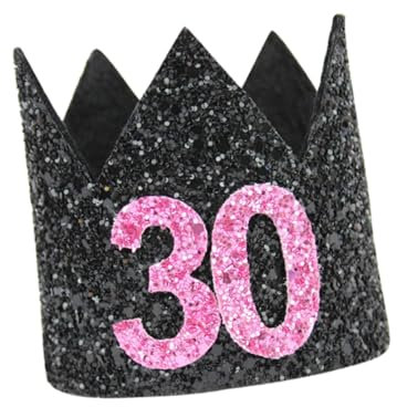 Toyvian Zahl Geburtstag Ausgefallene Partyhüte Dekorationen Zum 30. Geburtstag Hüte Zum 30. Geburtstag 21. Geburtstag Haarschmuck Geburtstagsparty-hüte Glitzerhut Dekorativer Hut Anzahl