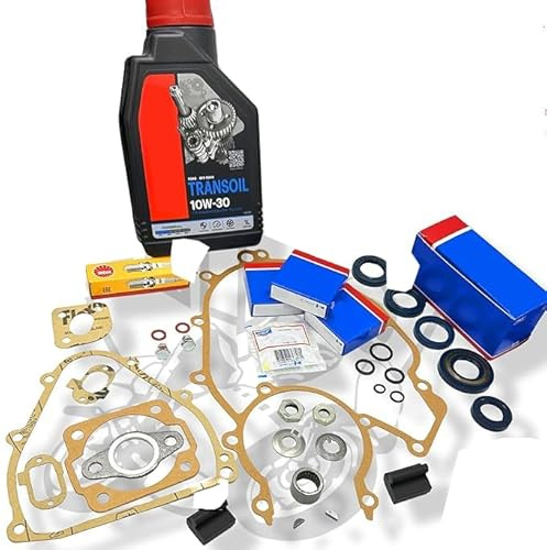 KIT REVISIONE MOTORE VESPA SPECIAL PRIMAVERA ET3 R L N PIAGGIO APE 50 CUSCINETTI PARAOLI GUARNIZIONI OLIO