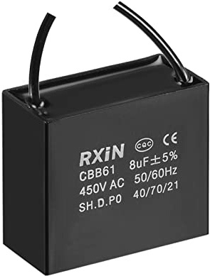 Deckenventilatorkondensator CBB61, Kondensator metallisierter Polypropylenfolie, ideal for Ventilatoren, Pumpen, Motoren, die laufen Elektronische Geräte