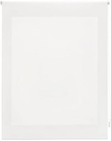 INTERBLIND Premium Rollo, durchscheinend, glatt, 140 x 250 cm (Breite x Höhe) - Stoffmaß 137 x 245 cm - Ecru - für Fenster