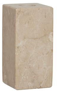 Savi Bougeoir carré en marbre - Haut H10x5x5cm