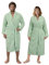 HOMELEVEL Bademantel Frottee Damen Herren - Extra saugfähig - 100% Baumwolle - Leichter Bademantel für u.a. Sauna - Kimono-Design - 2 Seitentaschen - Versch. Größen und Farben