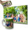 OOPS Cuadro + Taza personalizados con tu foto - Lienzo impreso con foto en bastidor de madera de 35mm - Taza de 330ml de cerámica personalizada con foto (90x60, Cuadro + Taza)