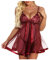 BOTCAM Femmes Grande Taille Sexy Sous-vêtements Dentelle Sexy Onesie Passion Combinaison Bodysuit Sous-vêtements Lingerie Enceinte Lingerie, Z-a-vin, L