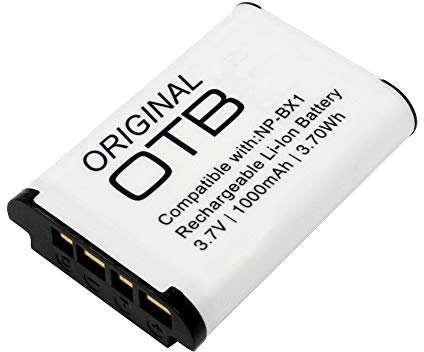 Accu Compatible avec Sony CX405 Handycam HDR-CX405, 1000mAh, 3.7V, remplace : NP-BX1