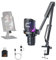 comica EJoy Uni Pro Wireless USB Microphone with USB C Receiver,RGB Condenser Microphone for Streaming/Podcasting/YouTube/Vocal Recording,Gaming Mic for PC/Computer/Mac/Phones(Boom Arm)