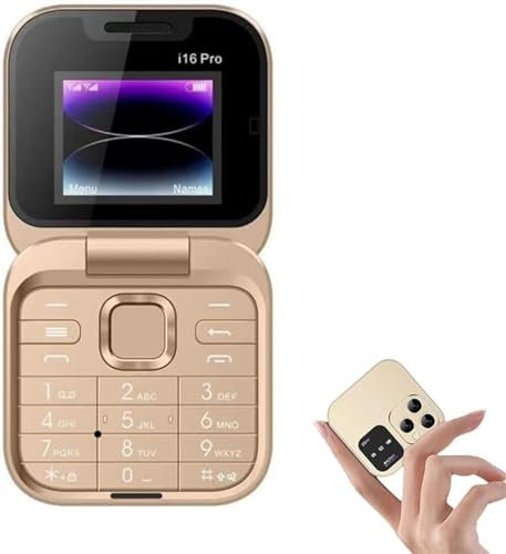 Yjkedfh 2024 Nouveau Téléphone Portable À Rabat, Téléphone Portable Pliable À Rabat, 2 Carte SIM Petit Écran Téléphone Portable Pliable, Téléphone À Rabat Débloqué pour Les Personnes Âgées