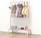 STWWO Kinder Kleiderständer Metall Kindergarderobe mit Kleiderstange 65 x 101 x 31 cm Garderobenständer Kostüme Kleiderablage für Baby- & Kleinkinderzimmer, Mädchen & Jungs (Rosa)