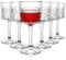 Cambareign Wine Glasses Set of 6, 400ml Large Crystal Wine Glass, Square Red Wine Glasses with Long Stem, Gifts for Wedding Birthday Celebrations