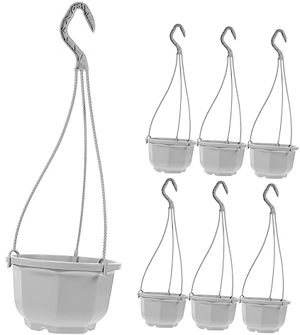 Sosoport 10 Set Di Vasi Sospesi Grandi Vasi Per Orchidee Per Piante Da Esterno Vasi Da Fiori Sospesi Per Piante Da Ganci Per Vasi Da Balcone Vasi Da Giardino