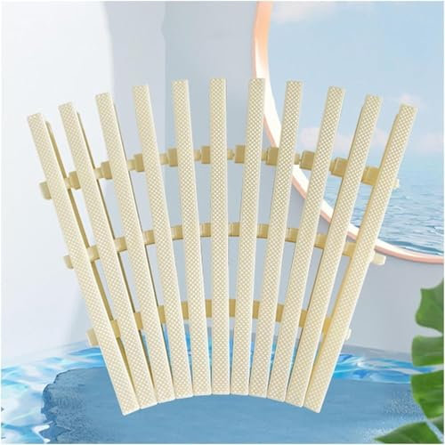 Kanduo Rejilla Piscina desbordante Cubierta de Rejilla Antideslizante for Piscina, Rejilla de Drenaje de Canal de plástico empalmada, Rejilla de Drenaje de Carretera Rejillas de desagüe(25x100cm)