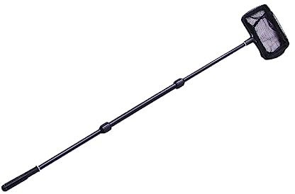 TOGEVAL Fish Tank Telescopic Net Extendable Landing Net for Fish Pond Skid-resistant Abs Handle for Freshwater