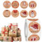 500 Stück Aufkleber Weihnachten,Rund Frohe Weihnachten Sticker,Vintage Selbstklebend Etiketten,Kraftpapier Weihnachtsaufkleber auf Rolle,für Geschenkverpackungen Party Umschlag Dekoration usw (2.5CM)