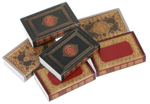 KOMBIUDA Miniatur-bücher 1:12 Für Puppenhaus Simulationsbuch-Modelle Zum Basteln Kleine Bibliothek Zubehör Mini-DIY-Accessoires Dekorative Puppenhausbücher