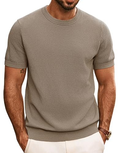 PJ PAUL JONES T Shirt Uomo Manica Corta con Scollo Rotondo, T-Shirt Lavorata a Maglia