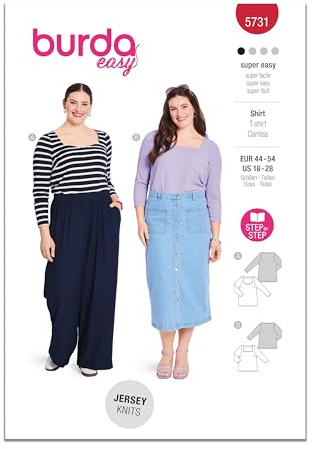 Burda Style Sewing Pattern B5731 Misses' T-Shirt